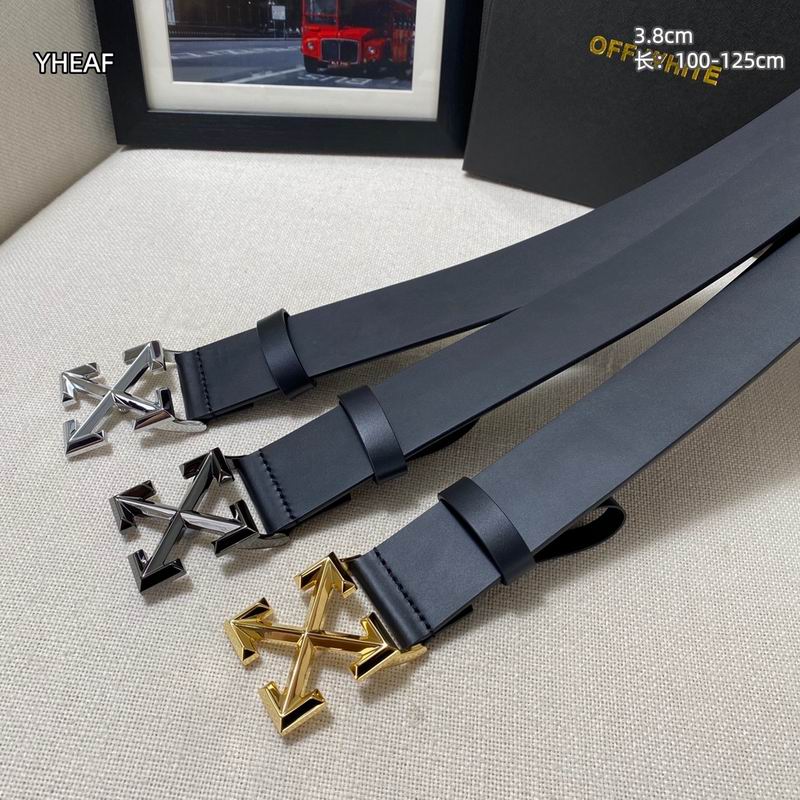 Off White belt 38mmX100-125cm 8L01